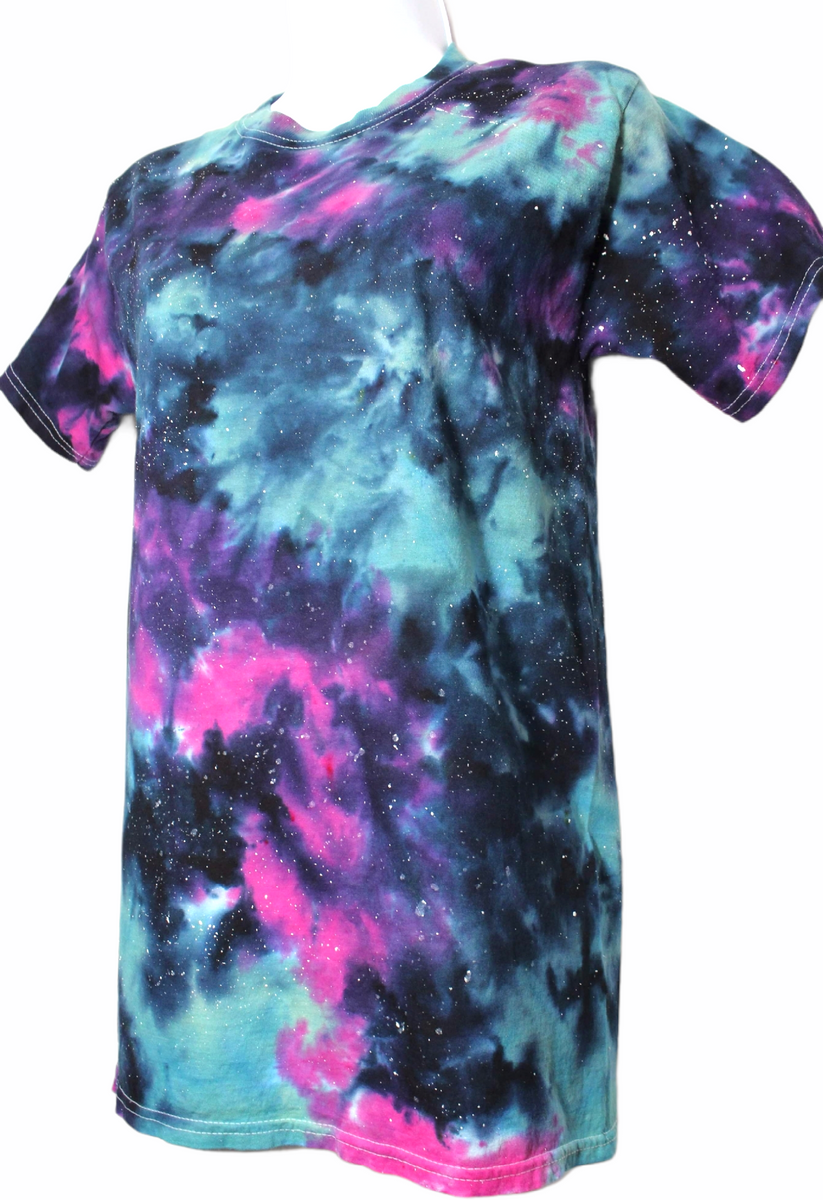 Manic Brush Customs Classic Spiral Galaxy Tie Dye T-Shirt Small