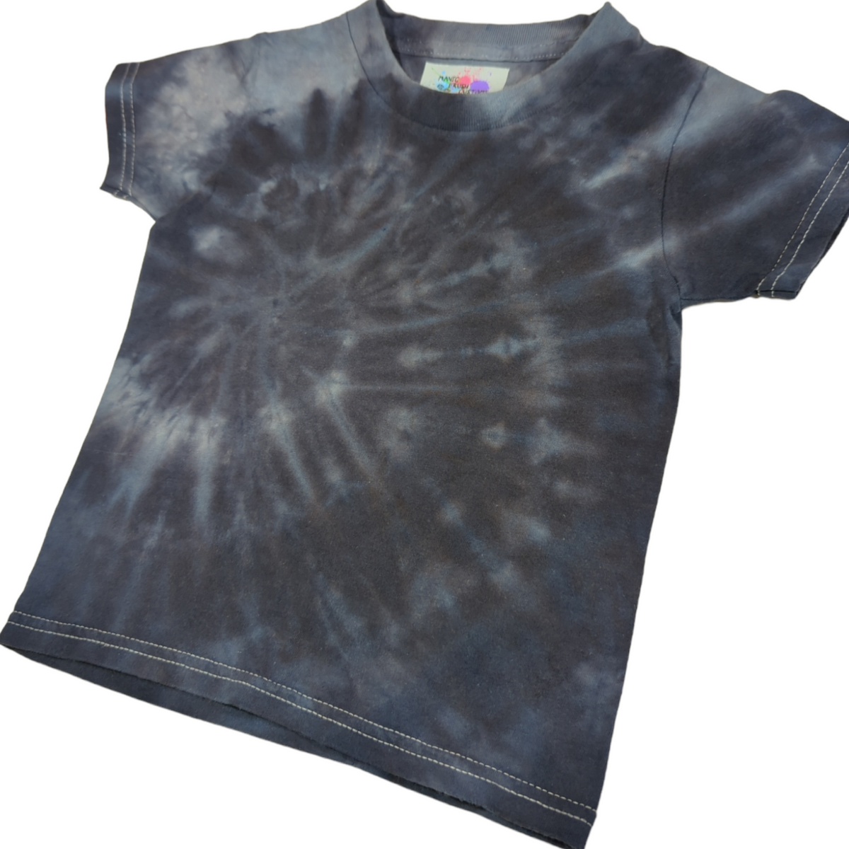 Blue, grey and blacktie dye shirt by