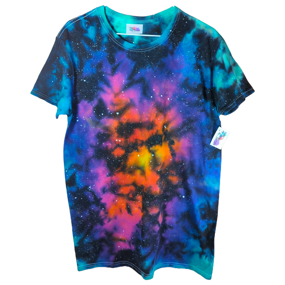 Manic Brush Customs Reverse Rainbow Galaxy Tie Dye T-Shirt Small