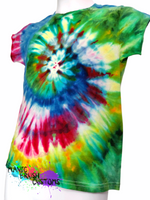 Kids Ice Dyed Spiral T-shirt SMALL