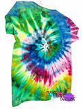 Kids Ice Dyed Spiral T-shirt SMALL