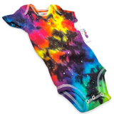 Reverse Rainbow Galaxy Tie Dye Onesie 9 Months