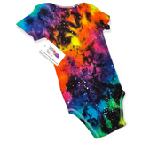 Reverse Rainbow Galaxy Tie Dye Onesie 24 Months