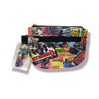 Double zipper wallet pouch