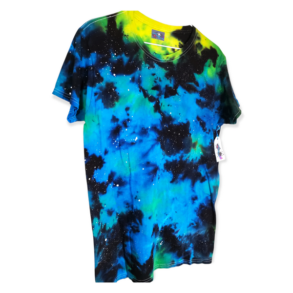 Blue Cosmic Galaxy Tie Dye T-shirt