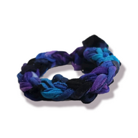 Hand Knit Rainbow Tie Dye Galaxy Bracelet