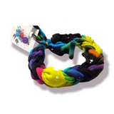 Hand Knit Rainbow Tie Dye Galaxy Bracelet