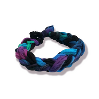 Hand Knit Rainbow Tie Dye Galaxy Bracelet