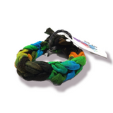 Kids Hand Knit Rainbow Tie Dye Galaxy Bracelet