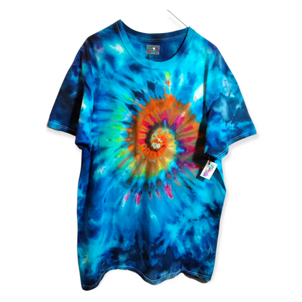 Spiral Ice Dye T-Shirt X-Large