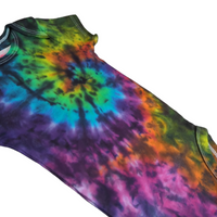 Rainbow Spiral Galaxy Tie Dye Onesie 6 Months