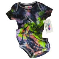 Nebula Spiral Tie Dye Onesie 6 Months