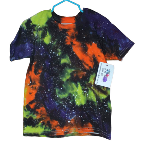 Kids Fright Galaxy Tie Dye Kids T-shirt 5T