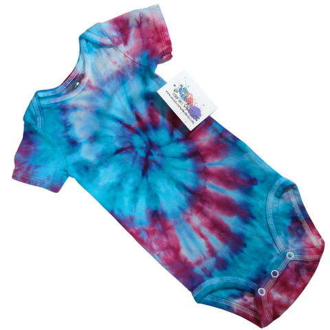 Ice Dyed Spiral Onesie 18 Months