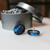 Bluu Galaxy Button Earrings