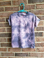 Kids Dusty Rose/Grey Tie Dye T-shirt XS